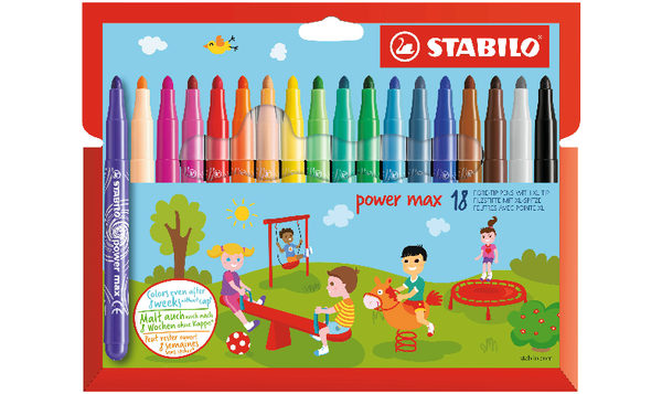 FEUTRE ECO.STABILO POWER MAX 18 COULEURS