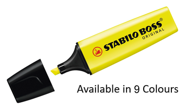 Highlighter - STABILO BOSS ORIGINAL - Assorted Pack Sizes and Colours