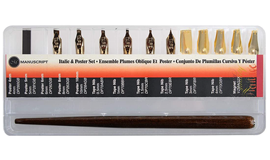 Manuscript Dip Pen Italic & Poster Set