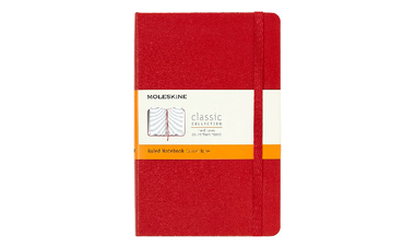 Moleskine Classic Collection Medium Hard Cover Notebook - Scarlet Red - Ruled