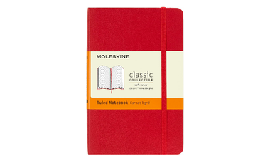 Moleskine Classic Collection Pocket Soft Cover Notebook - Scarlet Red