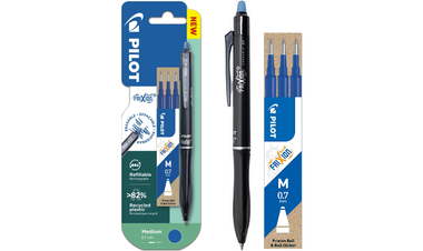 Pilot FriXion Ball Plus Rollerball Pen Blue + 3 Pilot FriXion Refills