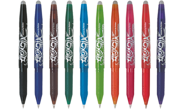 Pilot FriXion Erasable Rollerball Pen Assorted Set of 10