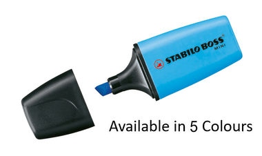 Highlighter - STABILO BOSS MINI - Assorted Pack Sizes and Colours