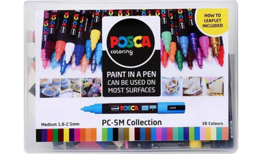 Uni POSCA Marker Pen PC-5M Medium 39pc Collection Box