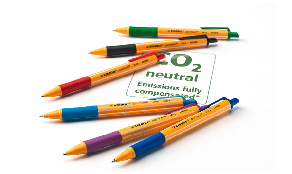 Ballpoint Pen - STABILO pointball - Pack of 3 - Blue, Black, Red