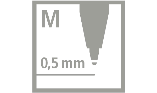 Ballpoint Pen - STABILO pointball - Pack of 3 - Blue, Black, Red