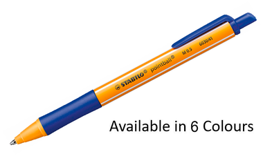 Ballpoint Pen - STABILO pointball - Assorted Pack Sizes and Colours