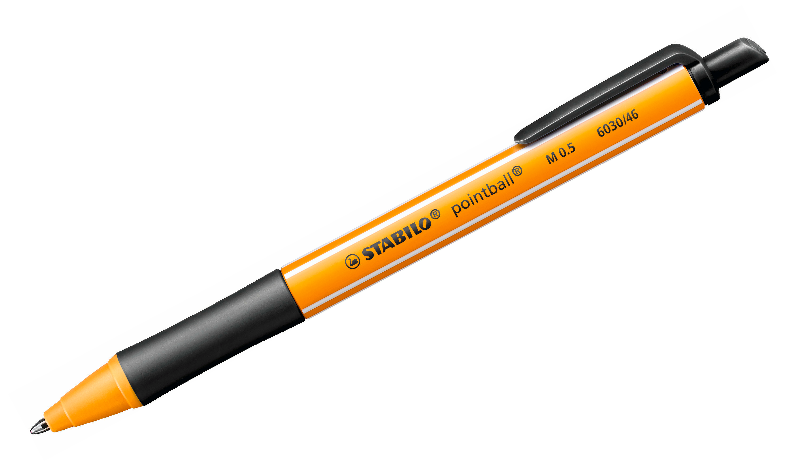 Ballpoint Pen - STABILO pointball - Pack of 2 - Blue, Black