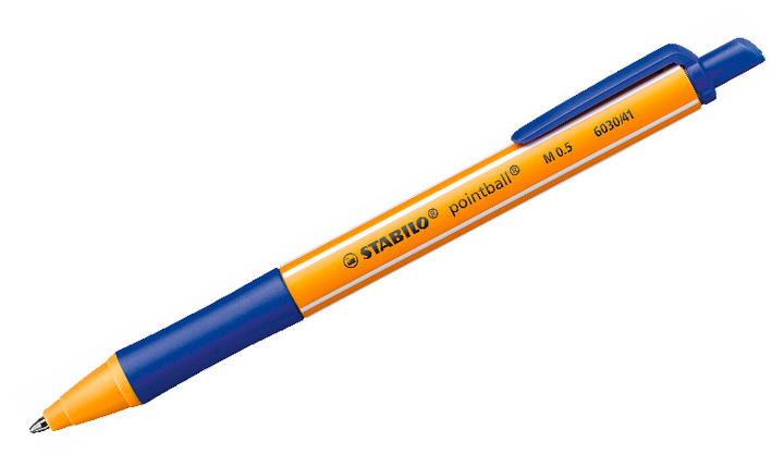 Ballpoint Pen - STABILO pointball - Pack of 2 - Blue, Black
