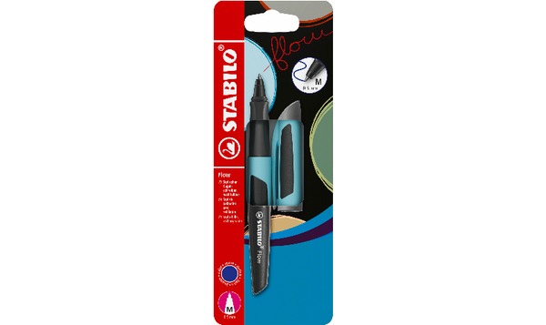 Ballpoint Pen - STABILO Flow - Pack of 1 - Assorted Colours including Blue Ballpoint Refill