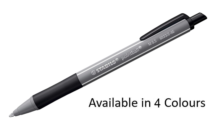 Ballpoint Pen - STABILO pointball Colourful - Assorted Pack Sizes and Colours