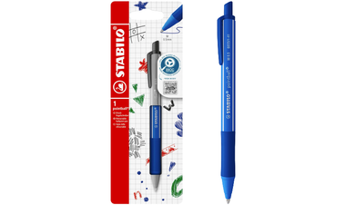 Ballpoint Pen - STABILO pointball Colourful - Pack of 1 - Ultramarine with Blue Ink