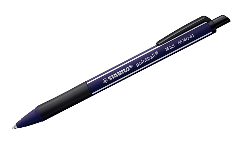 Ballpoint Pen - STABILO pointball NatureCOLORS Wildflower - Pack of 4 Assorted Colours