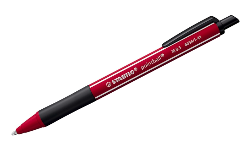 Ballpoint Pen - STABILO pointball NatureCOLORS Wildflower - Pack of 4 Assorted Colours