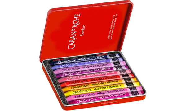 Caran d'Ache Neocolor II Water Soluble Wax Pastels - 50 Year Special Edition - Pop - Assortment of 10