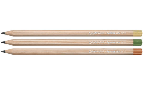 Caran d'Ache Swiss Wood Pencils Set of 3 Nespresso