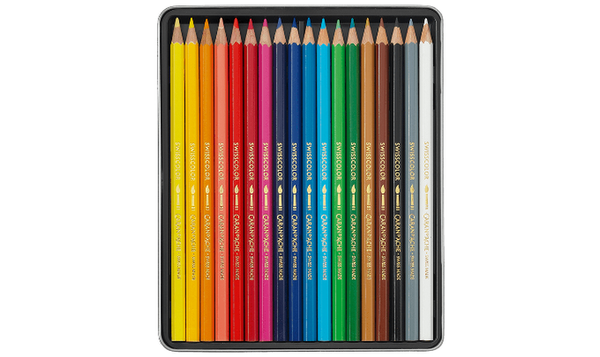 Caran d'Ache Swisscolor Water Soluble Pencils 18 Assorted Colours