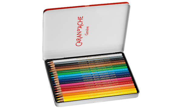 Caran d'Ache Swisscolor Water Soluble Pencils 18 Assorted Colours