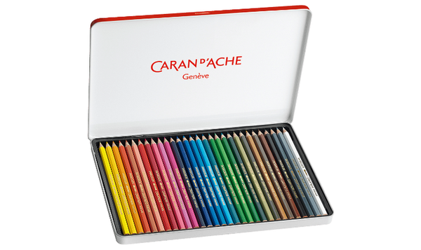 Caran d'Ache Swisscolor Water Soluble Pencils 30 Assorted Colours