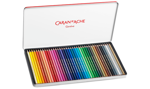 Caran d'Ache Swisscolor Water Soluble Pencils 40 Assorted Colours