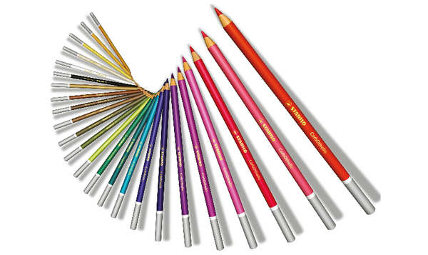 Chalk-Pastel Pencil - STABILO CarbOthello - ARTY+ - Tin of 12 - Assorted Colours