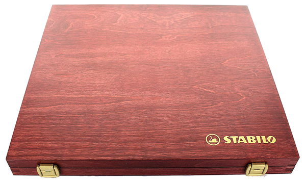 Chalk-Pastel Pencil - STABILO CarbOthello - Wooden Box of 60 - Assorted Colours with Sharpener and Eraser