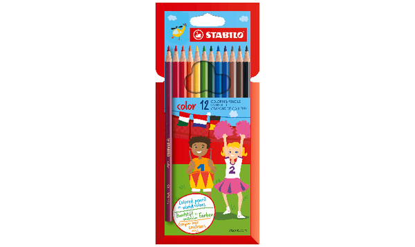 Colouring Pencil - STABILO color - Pack of 12 - Assorted Colours