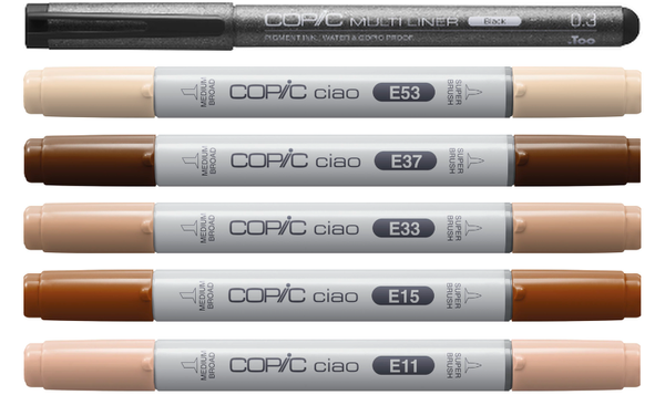 Copic Ciao 5 + 1 Portrait Colours 2