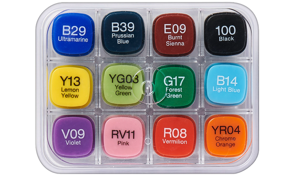 Copic Classic Marker Pen Set of 12