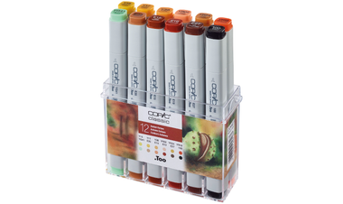 Copic Classic Marker Pen Set of 12 Autumn Colours