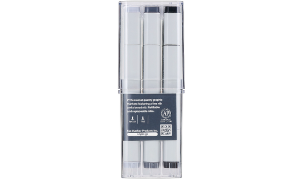 Copic Classic Marker Pen Set of 12 Cool Grey