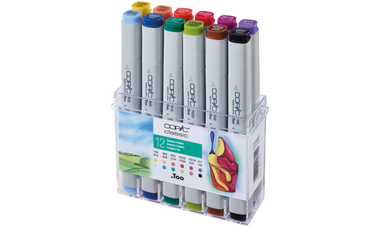 Copic Classic Marker Pen Set of 12 Summer Colours
