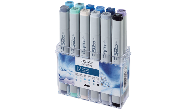 Copic Classic Marker Pen Set of 12 Winter Colours