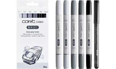 Copic Ciao 5 + 1 Cool Grey Tones