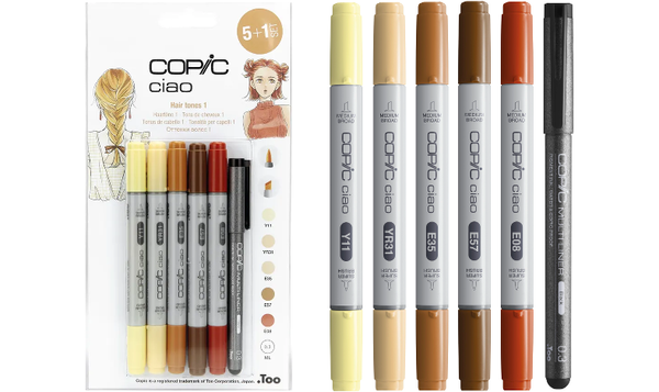 Copic Ciao 5 + 1 Hair Tones 1