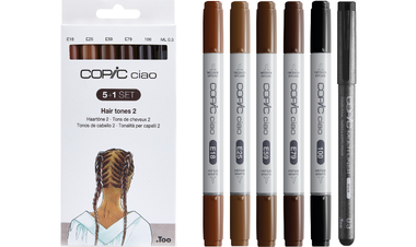 Copic Ciao 5 + 1 Hair Tones 2