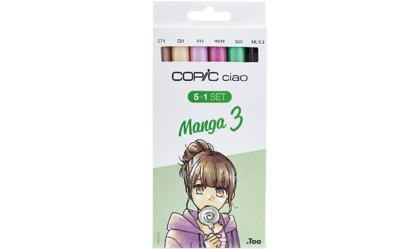 Copic Ciao 5 + 1 Manga Set Manga 3