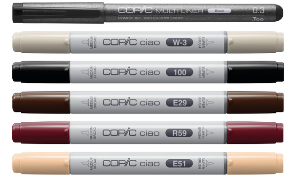 Copic Ciao 5 + 1 Manga Set Manga 5