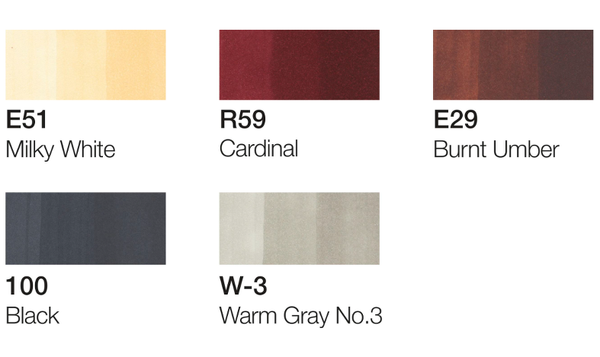 Copic Ciao 5 + 1 Manga Set Manga 5