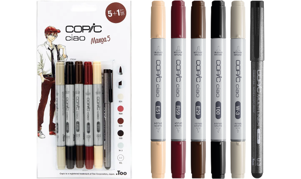 Copic Ciao 5 + 1 Manga Set Manga 5