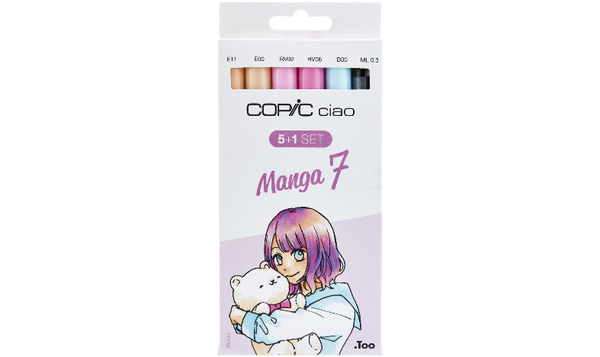 Copic Ciao 5 + 1 Manga Set Manga 7