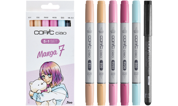 Copic Ciao 5 + 1 Manga Set Manga 7