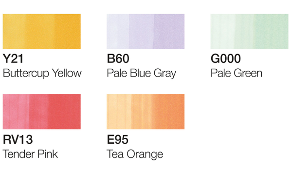 Copic Ciao 5 + 1 Pastels