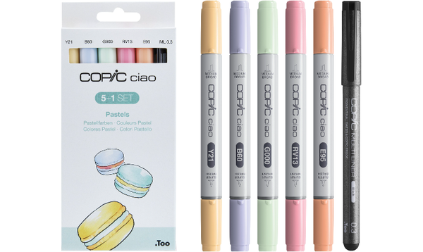Copic Ciao 5 + 1 Pastels
