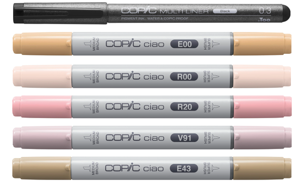Copic Ciao 5 + 1 Portrait Colours 1