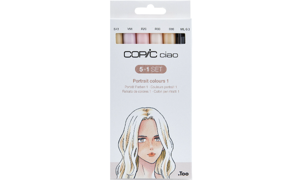 Copic Ciao 5 + 1 Portrait Colours 1