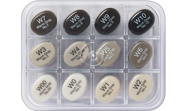 Copic Sketch 12 Piece Set Warm Grey