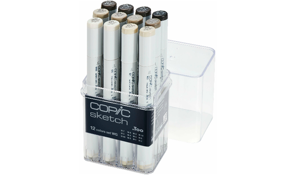Copic Sketch 12 Piece Set Warm Grey