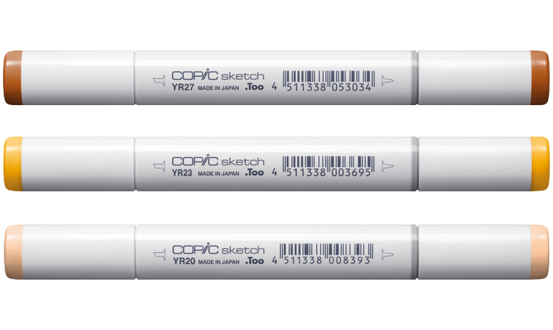 Copic Sketch 3 Piece Set - Colour Fusion 4